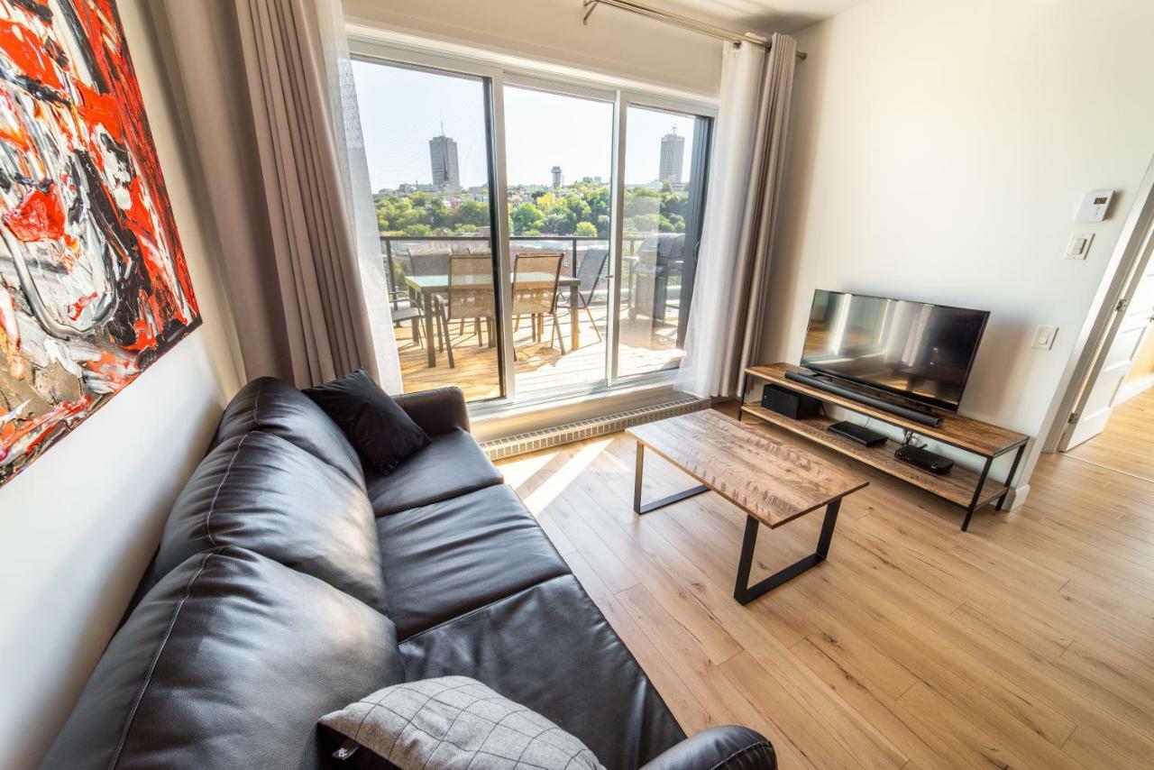 Aux Havres Urbains - Le Penthouse Du Kameleon Apartment Quebec City Luaran gambar