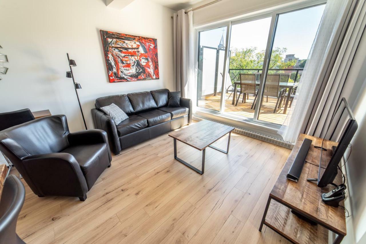 Aux Havres Urbains - Le Penthouse Du Kameleon Apartment Quebec City Luaran gambar