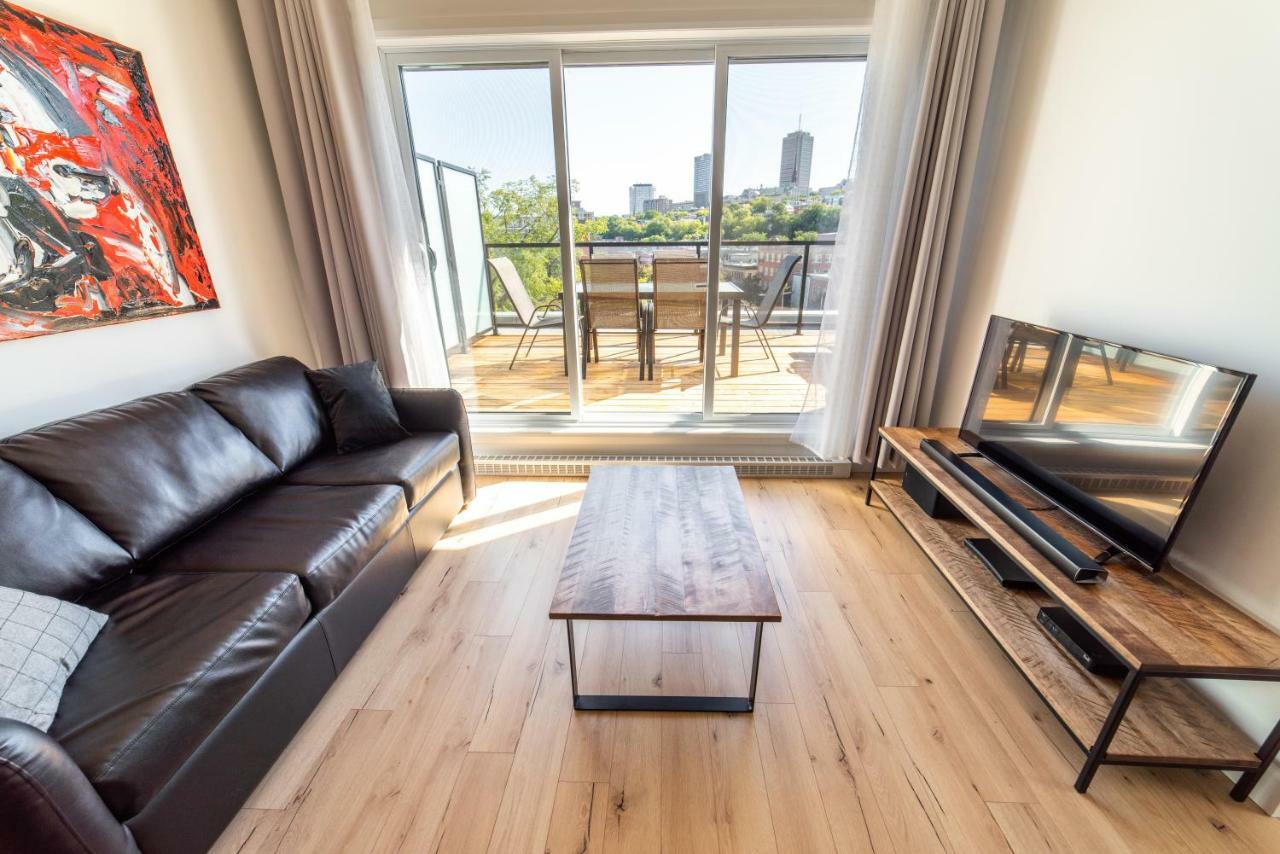 Aux Havres Urbains - Le Penthouse Du Kameleon Apartment Quebec City Luaran gambar