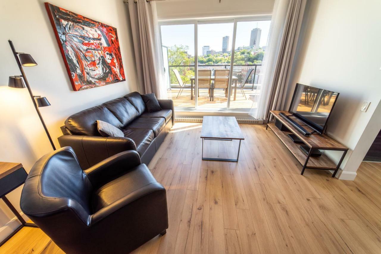Aux Havres Urbains - Le Penthouse Du Kameleon Apartment Quebec City Luaran gambar